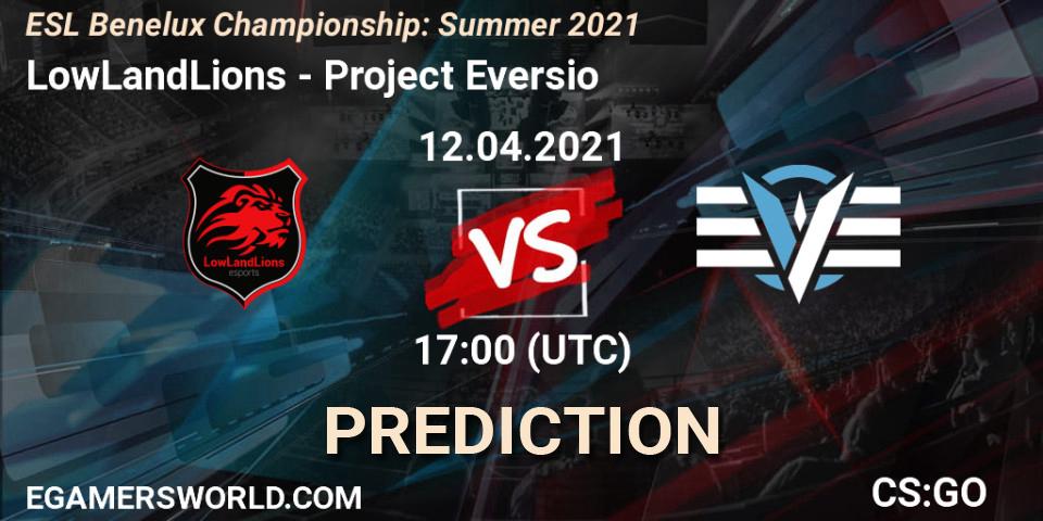 LowLandLions - Project Eversio: Maç tahminleri. 12.04.2021 at 17:00, Counter-Strike (CS2), ESL Benelux Championship: Summer 2021