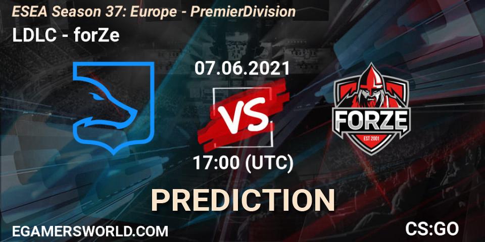 LDLC - forZe: Maç tahminleri. 07.06.21, CS2 (CS:GO), ESEA Season 37: Europe - Premier Division