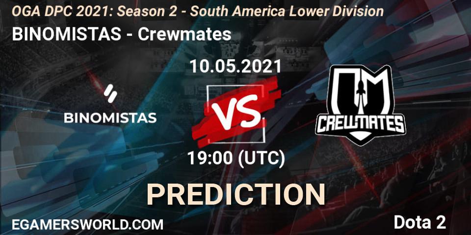 BINOMISTAS - Crewmates: Maç tahminleri. 10.05.21, Dota 2, OGA DPC 2021: Season 2 - South America Lower Division 