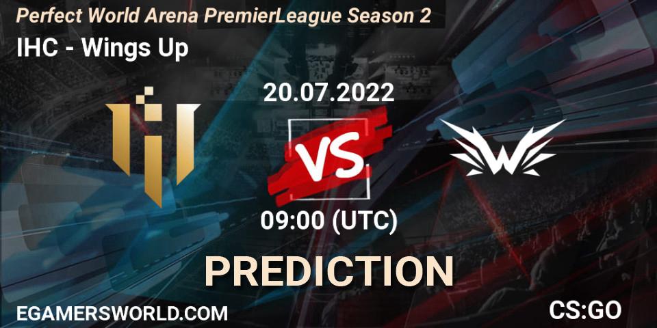 IHC - Wings Up: Maç tahminleri. 20.07.22, CS2 (CS:GO), Perfect World Arena Premier League Season 2