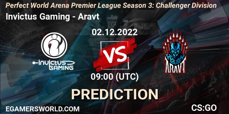 Invictus Gaming - Aravt: Maç tahminleri. 02.12.22, CS2 (CS:GO), Perfect World Arena Premier League Season 3: Challenger Division