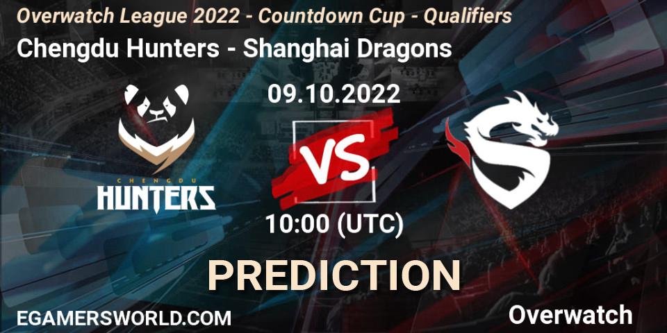Chengdu Hunters - Shanghai Dragons: Maç tahminleri. 09.10.22, Overwatch, Overwatch League 2022 - Countdown Cup - Qualifiers