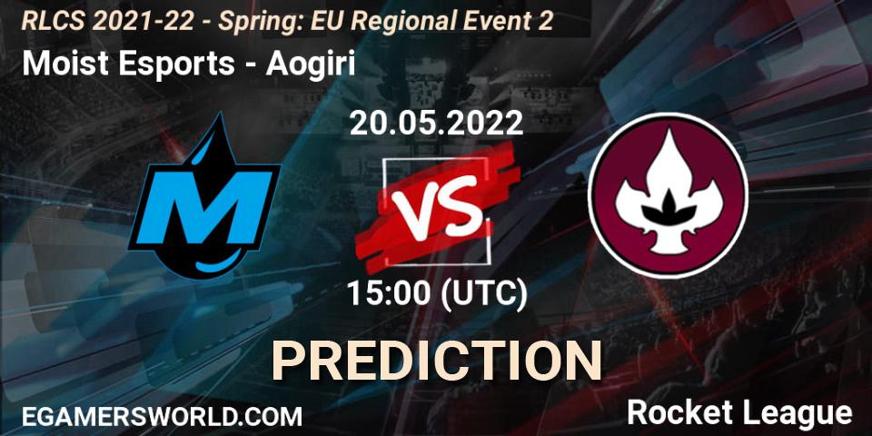 Moist Esports - Aogiri: Maç tahminleri. 20.05.2022 at 15:00, Rocket League, RLCS 2021-22 - Spring: EU Regional Event 2