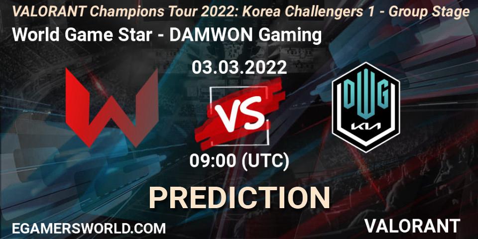 World Game Star - DAMWON Gaming: Maç tahminleri. 03.03.22, VALORANT, VCT 2022: Korea Challengers 1 - Group Stage