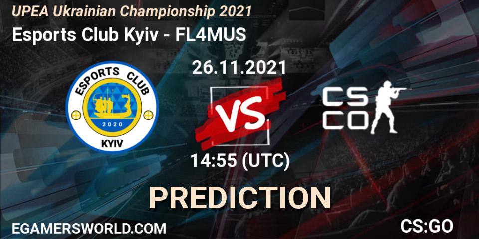 Esports Club Kyiv - FL4MUS: Maç tahminleri. 26.11.2021 at 15:10, Counter-Strike (CS2), UPEA Ukrainian Championship 2021