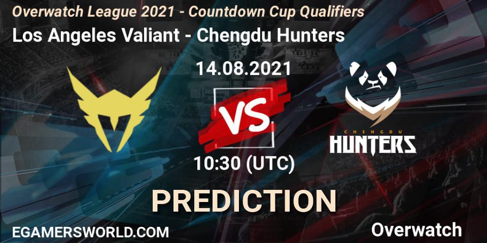 Los Angeles Valiant - Chengdu Hunters: Maç tahminleri. 14.08.2021 at 09:00, Overwatch, Overwatch League 2021 - Countdown Cup Qualifiers
