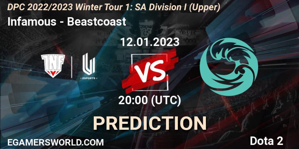 Infamous - Beastcoast: Maç tahminleri. 12.01.2023 at 21:24, Dota 2, DPC 2022/2023 Winter Tour 1: SA Division I (Upper) 