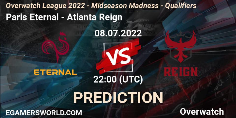 Paris Eternal - Atlanta Reign: Maç tahminleri. 08.07.22, Overwatch, Overwatch League 2022 - Midseason Madness - Qualifiers