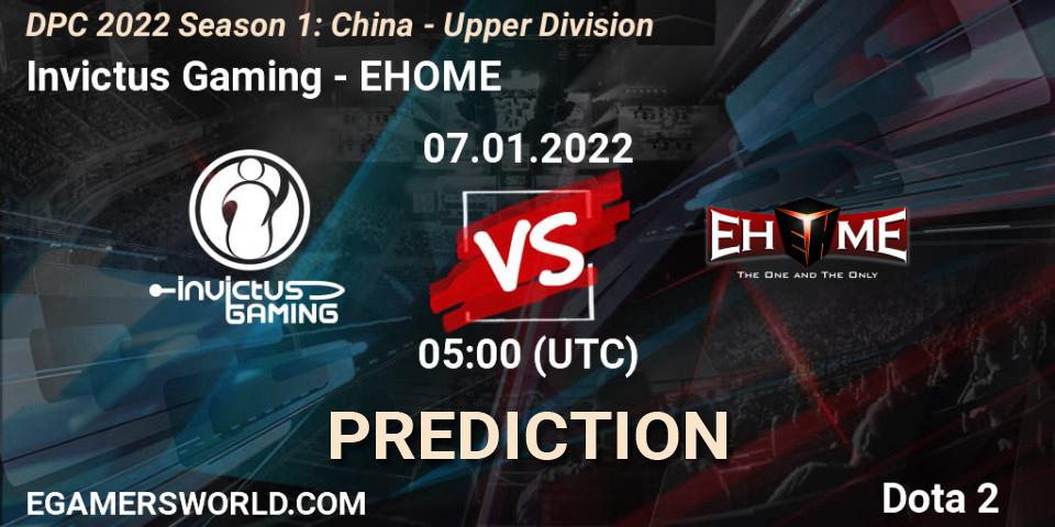 Invictus Gaming - EHOME: Maç tahminleri. 07.01.2022 at 04:58, Dota 2, DPC 2022 Season 1: China - Upper Division