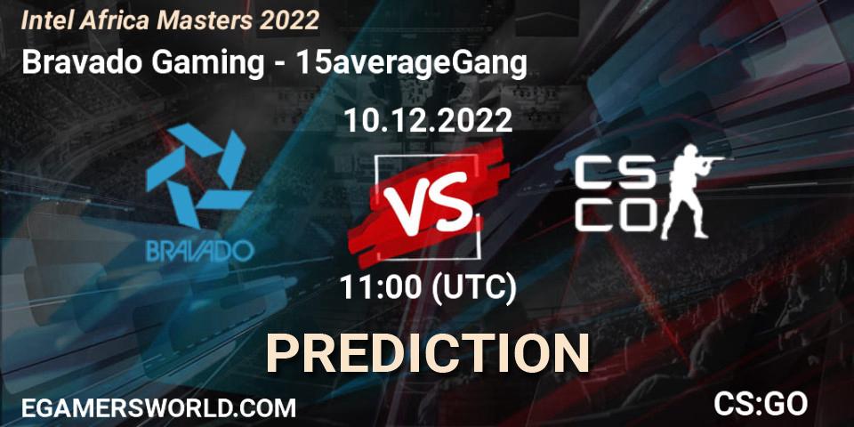 Bravado Gaming - 15averageGang: Maç tahminleri. 10.12.2022 at 11:00, Counter-Strike (CS2), Intel Africa Masters 2022
