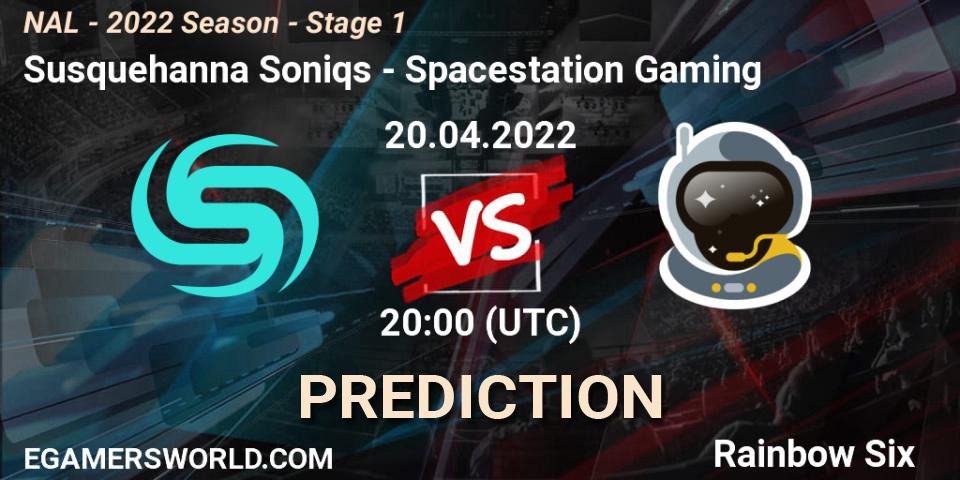 Susquehanna Soniqs - Spacestation Gaming: Maç tahminleri. 20.04.2022 at 20:00, Rainbow Six, NAL - Season 2022 - Stage 1
