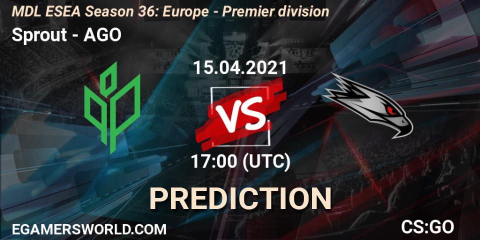 Sprout - AGO: Maç tahminleri. 15.04.21, CS2 (CS:GO), MDL ESEA Season 36: Europe - Premier division