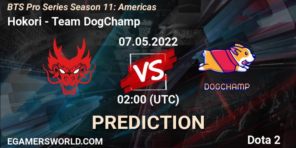 Hokori - Team DogChamp: Maç tahminleri. 06.05.2022 at 00:22, Dota 2, BTS Pro Series Season 11: Americas