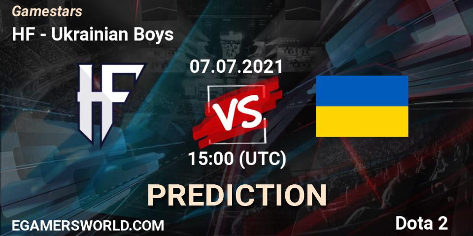 HF - Ukrainian Boys: Maç tahminleri. 07.07.2021 at 15:00, Dota 2, Gamestars