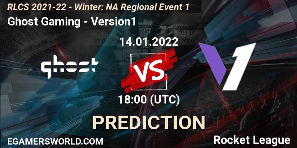 Ghost Gaming - Version1: Maç tahminleri. 14.01.2022 at 18:00, Rocket League, RLCS 2021-22 - Winter: NA Regional Event 1