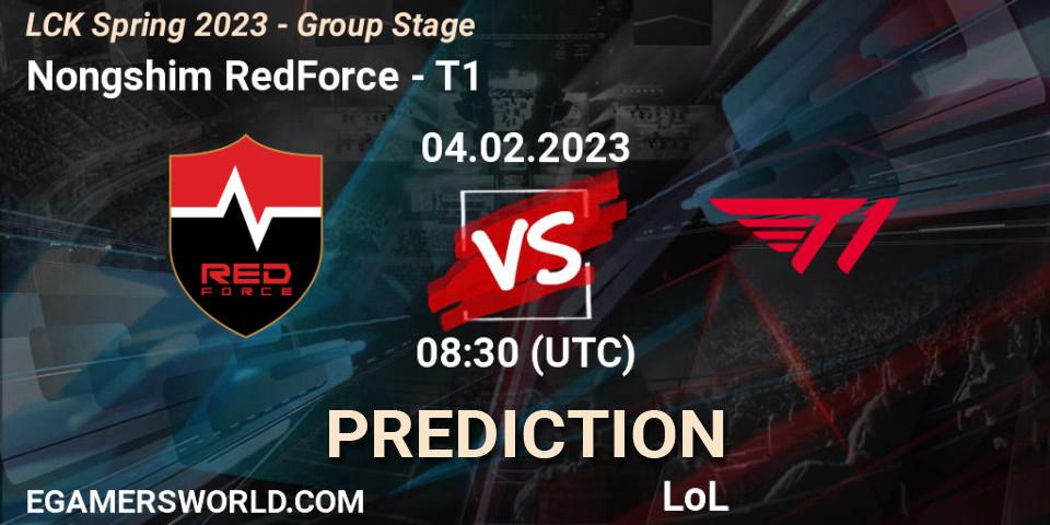 Nongshim RedForce - T1: Maç tahminleri. 04.02.23, LoL, LCK Spring 2023 - Group Stage