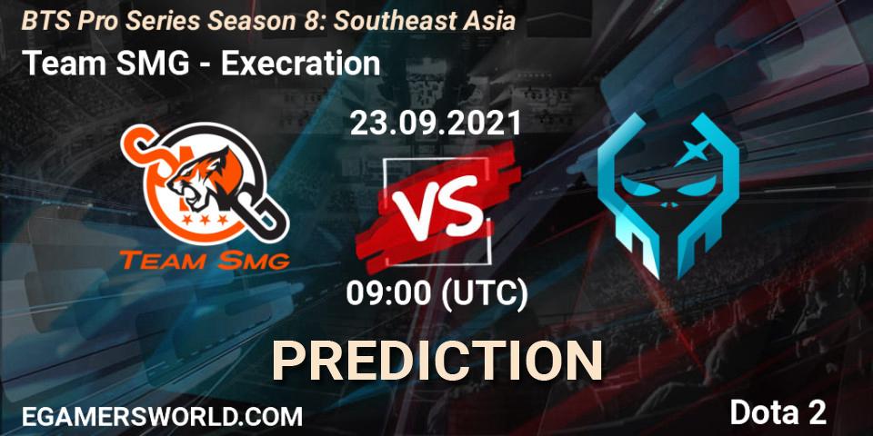 Team SMG - Execration: Maç tahminleri. 23.09.2021 at 09:01, Dota 2, BTS Pro Series Season 8: Southeast Asia