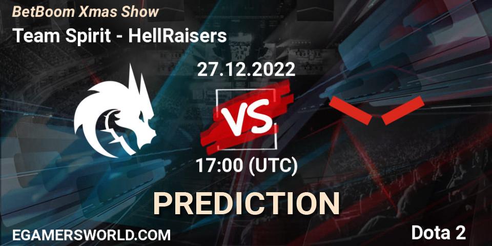 Team Spirit - HellRaisers: Maç tahminleri. 27.12.2022 at 17:00, Dota 2, BetBoom Xmas Show