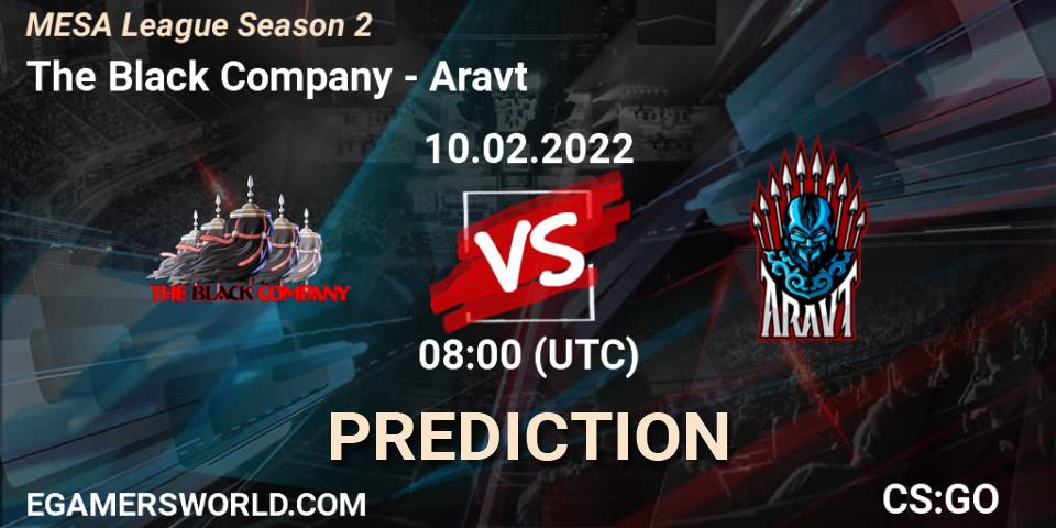 The Black Company - Aravt: Maç tahminleri. 15.02.2022 at 08:00, Counter-Strike (CS2), MESA League Season 2