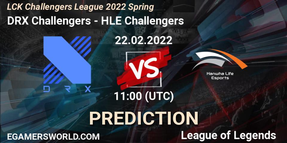 DRX Challengers - HLE Challengers: Maç tahminleri. 22.02.2022 at 11:00, LoL, LCK Challengers League 2022 Spring