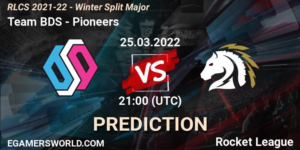 Team BDS - Pioneers: Maç tahminleri. 25.03.22, Rocket League, RLCS 2021-22 - Winter Split Major