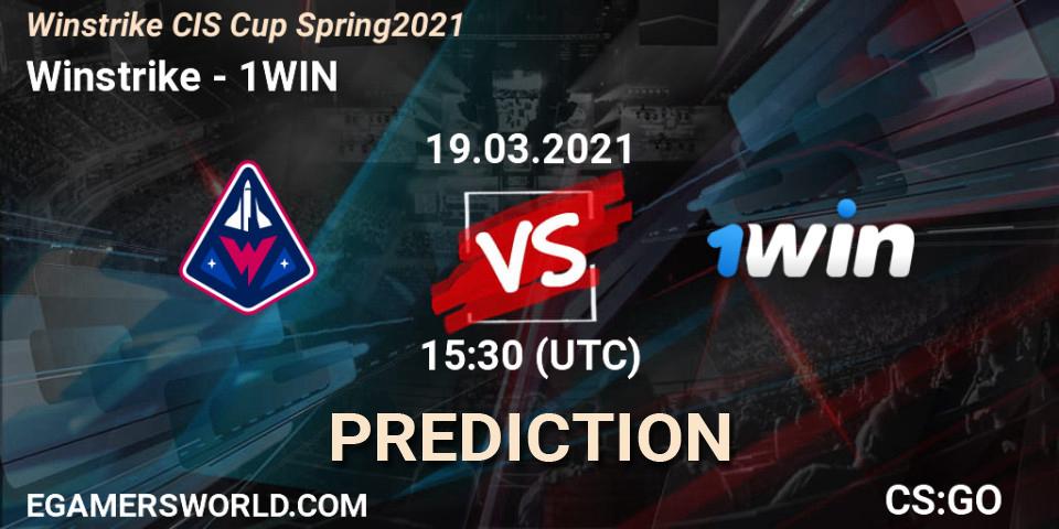 Winstrike - 1WIN: Maç tahminleri. 19.03.2021 at 16:10, Counter-Strike (CS2), Winstrike CIS Cup Spring 2021