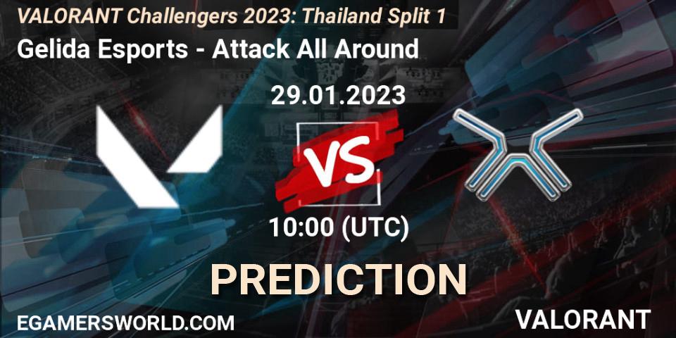 Gelida Esports - Attack All Around: Maç tahminleri. 29.01.23, VALORANT, VALORANT Challengers 2023: Thailand Split 1