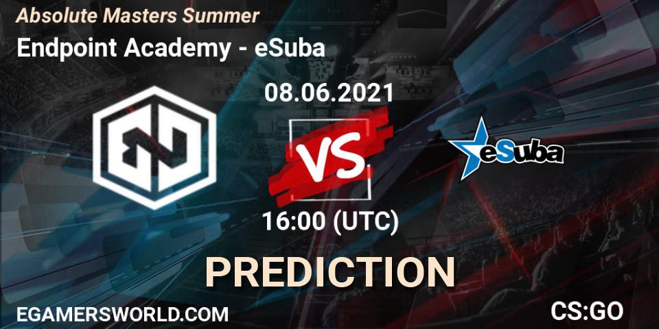 Endpoint Academy - eSuba: Maç tahminleri. 07.06.2021 at 16:30, Counter-Strike (CS2), Absolute Masters Summer