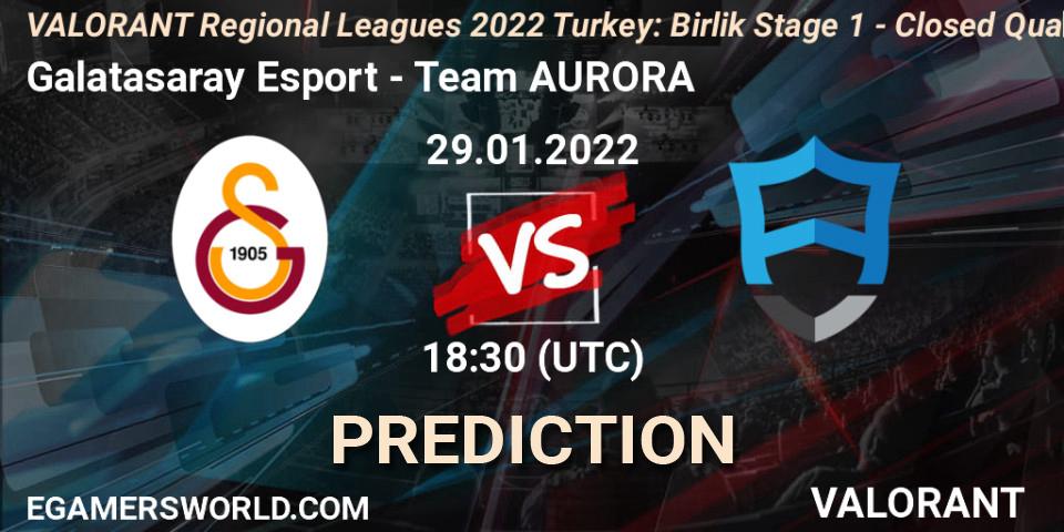 Galatasaray Esport - Team AURORA: Maç tahminleri. 29.01.2022 at 17:00, VALORANT, VALORANT Regional Leagues 2022 Turkey: Birlik Stage 1 - Closed Qualifier
