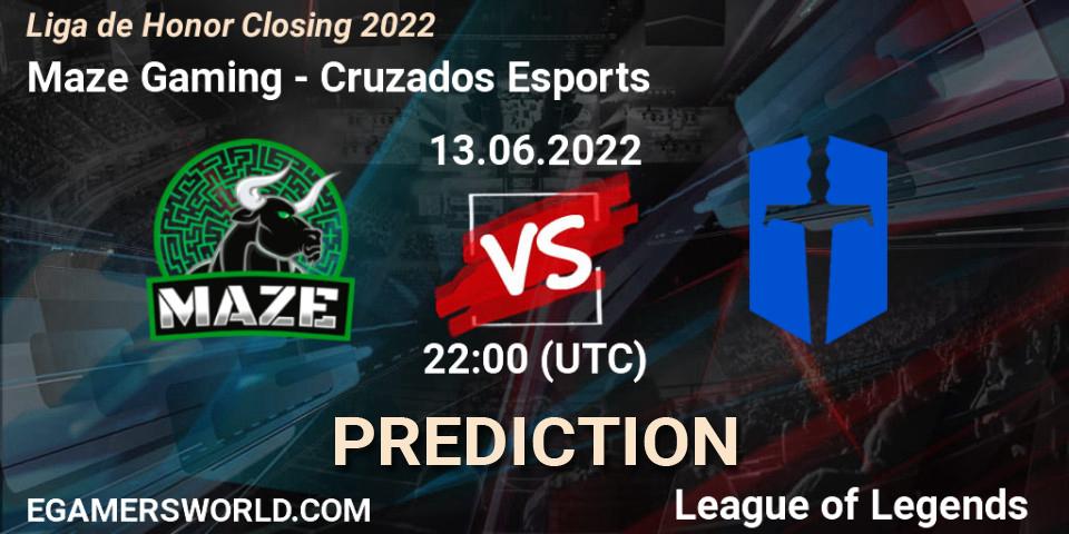 Maze Gaming - Cruzados Esports: Maç tahminleri. 13.06.2022 at 22:00, LoL, Liga de Honor Closing 2022