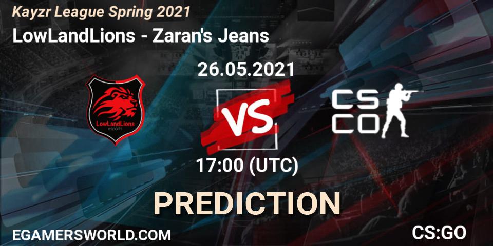 LowLandLions - Zaran's Jeans: Maç tahminleri. 26.05.2021 at 17:00, Counter-Strike (CS2), Kayzr League Spring 2021