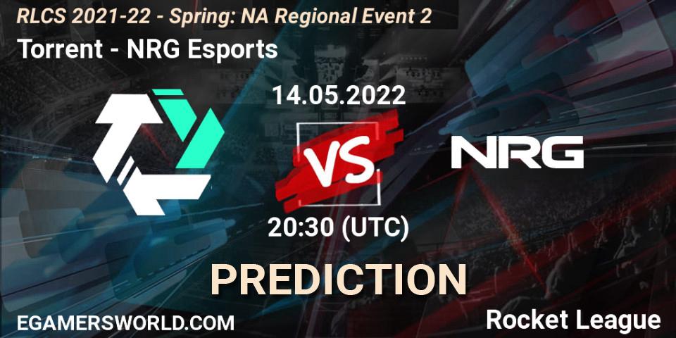 Torrent - NRG Esports: Maç tahminleri. 14.05.2022 at 20:30, Rocket League, RLCS 2021-22 - Spring: NA Regional Event 2