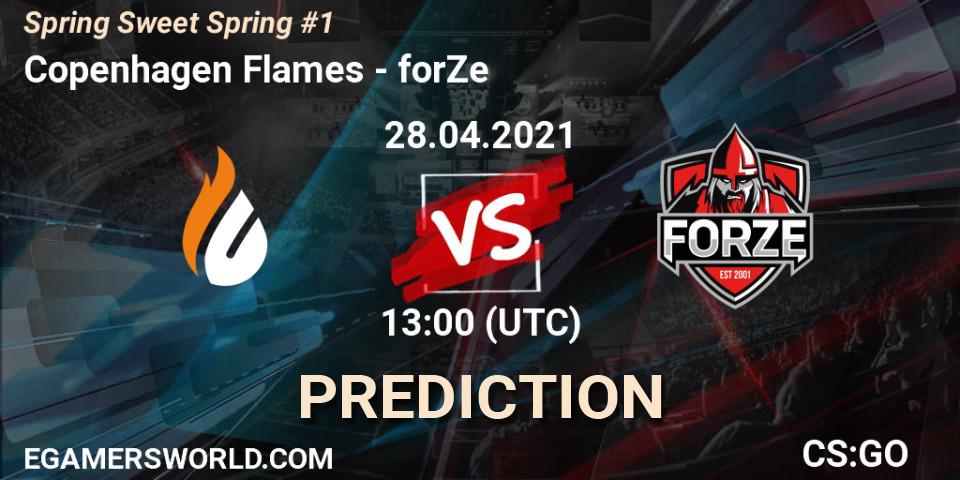 Copenhagen Flames - forZe: Maç tahminleri. 28.04.21, CS2 (CS:GO), Spring Sweet Spring #1
