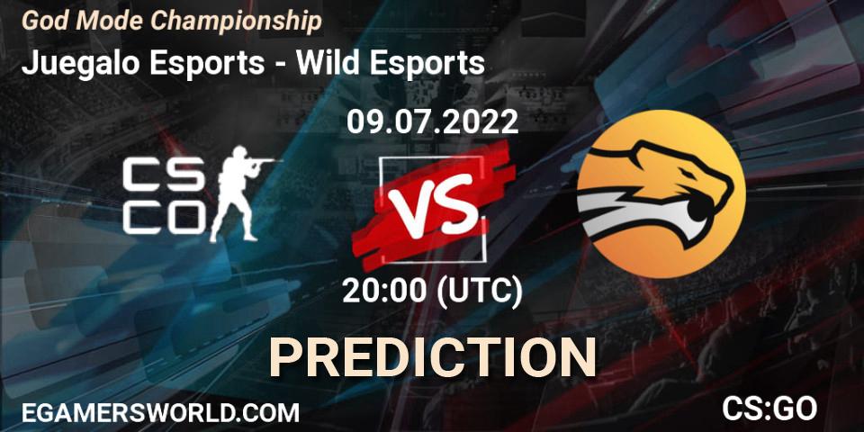 Juegalo Esports - Wild Esports: Maç tahminleri. 09.07.2022 at 20:00, Counter-Strike (CS2), God Mode Championship
