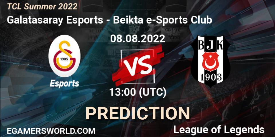 Galatasaray Esports - Beşiktaş e-Sports Club: Maç tahminleri. 07.08.22, LoL, TCL Summer 2022
