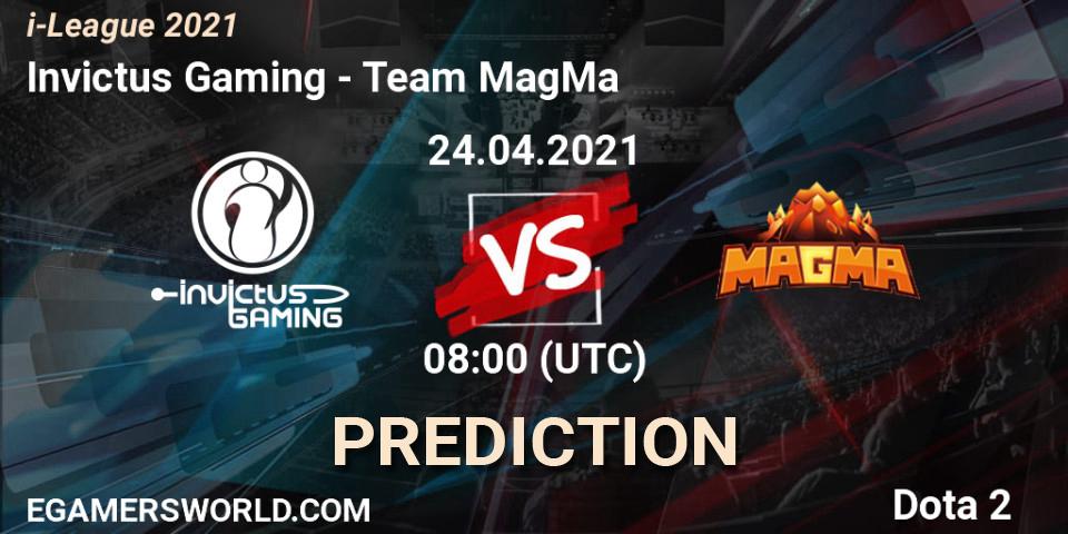 Invictus Gaming - Team MagMa: Maç tahminleri. 24.04.2021 at 10:47, Dota 2, i-League 2021 Season 1