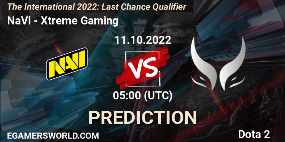 NaVi - Xtreme Gaming: Maç tahminleri. 11.10.2022 at 05:59, Dota 2, The International 2022: Last Chance Qualifier
