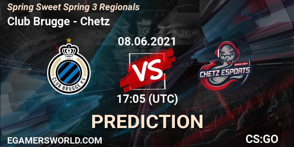 Club Brugge - Chetz: Maç tahminleri. 08.06.2021 at 17:05, Counter-Strike (CS2), Spring Sweet Spring 3 Regionals