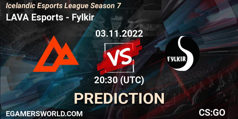 LAVA Esports - Fylkir: Maç tahminleri. 03.11.2022 at 20:30, Counter-Strike (CS2), Icelandic Esports League Season 7