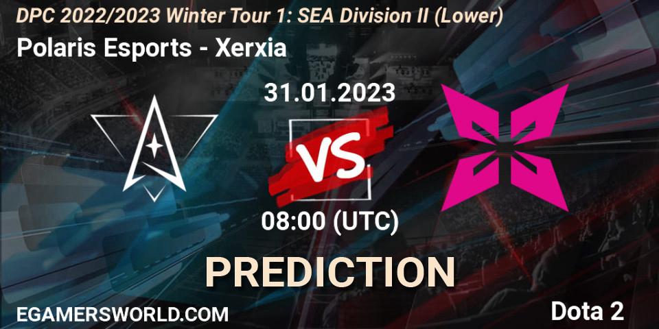 Polaris Esports - Xerxia: Maç tahminleri. 01.02.23, Dota 2, DPC 2022/2023 Winter Tour 1: SEA Division II (Lower)