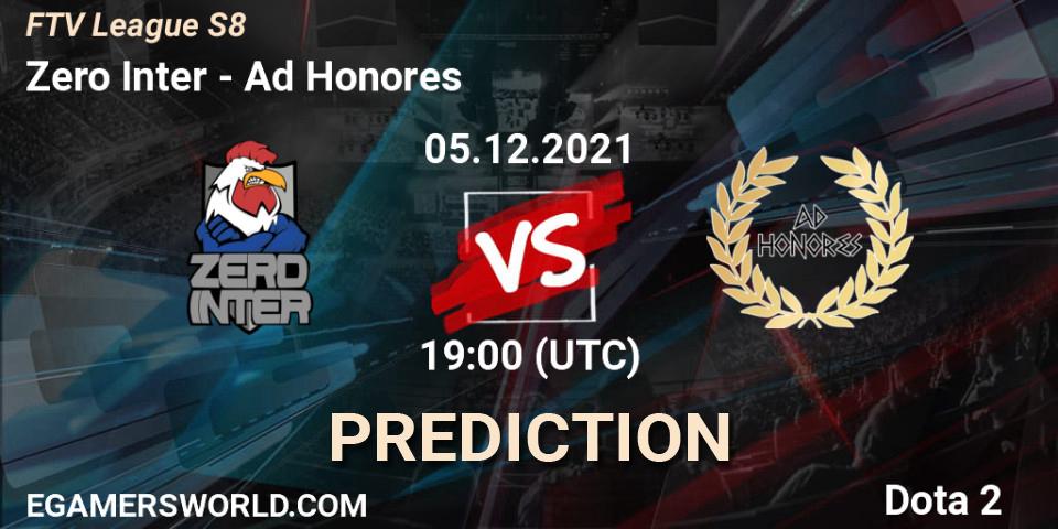 Zero Inter - Ad Honores: Maç tahminleri. 05.12.2021 at 19:00, Dota 2, FroggedTV League Season 8