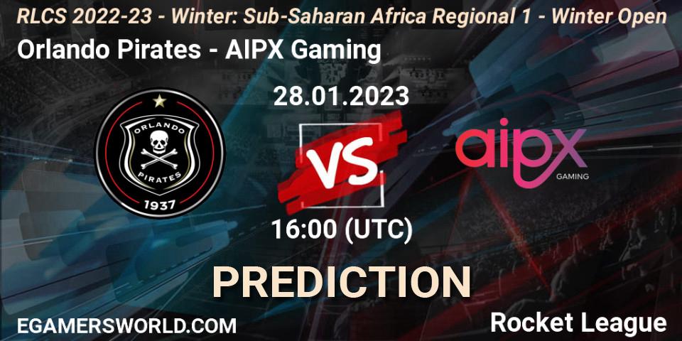 Orlando Pirates - AIPX Gaming: Maç tahminleri. 28.01.23, Rocket League, RLCS 2022-23 - Winter: Sub-Saharan Africa Regional 1 - Winter Open
