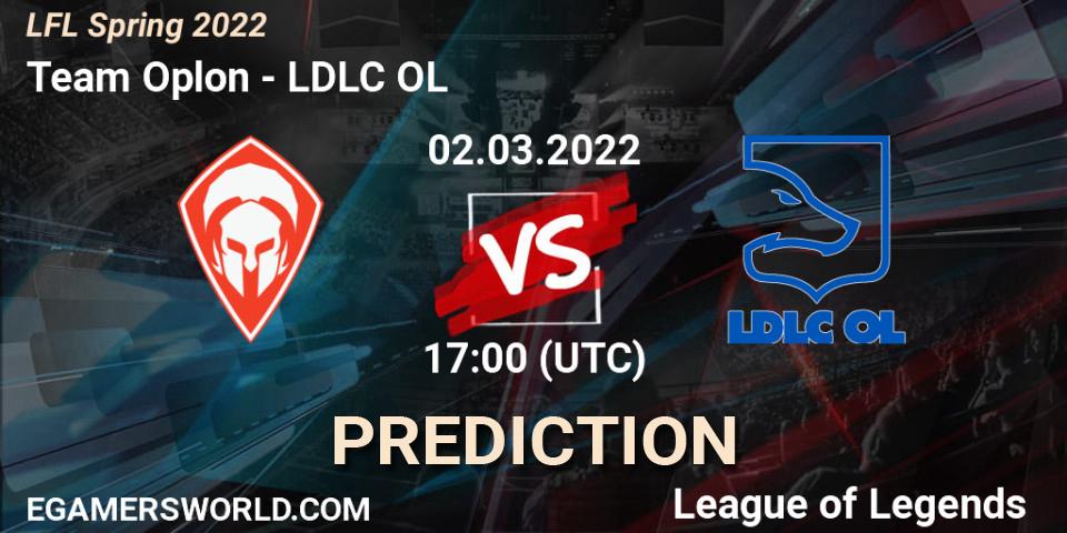 Team Oplon - LDLC OL: Maç tahminleri. 02.03.2022 at 17:00, LoL, LFL Spring 2022