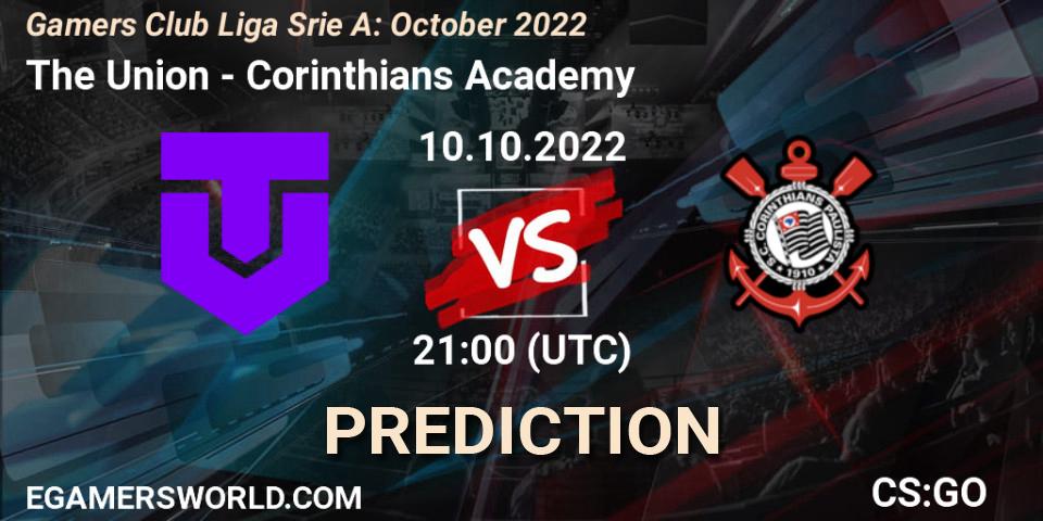 The Union - Corinthians Academy: Maç tahminleri. 10.10.2022 at 21:00, Counter-Strike (CS2), Gamers Club Liga Série A: October 2022