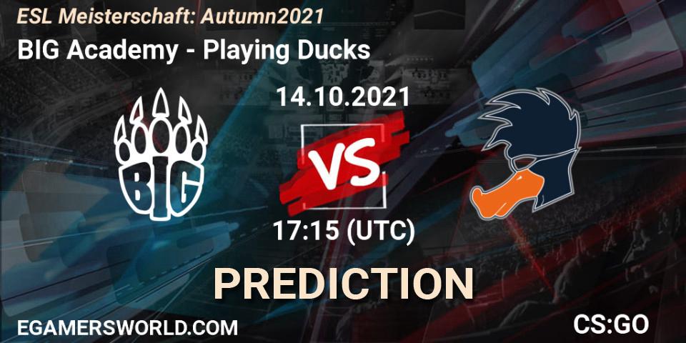 BIG Academy - Playing Ducks: Maç tahminleri. 14.10.2021 at 17:15, Counter-Strike (CS2), ESL Meisterschaft: Autumn 2021