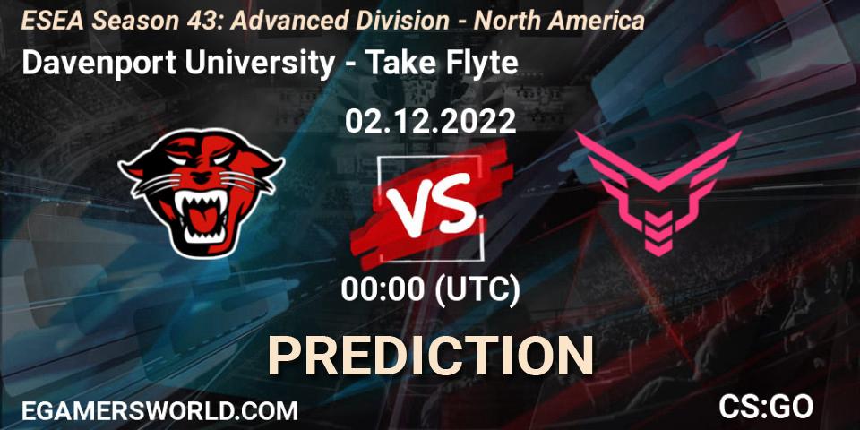 Davenport University - Take Flyte: Maç tahminleri. 02.12.22, CS2 (CS:GO), ESEA Season 43: Advanced Division - North America