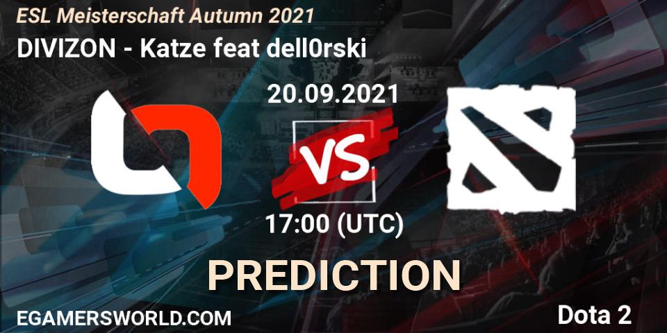 DIVIZON - Katze feat dell0rski: Maç tahminleri. 20.09.2021 at 17:00, Dota 2, ESL Meisterschaft Autumn 2021