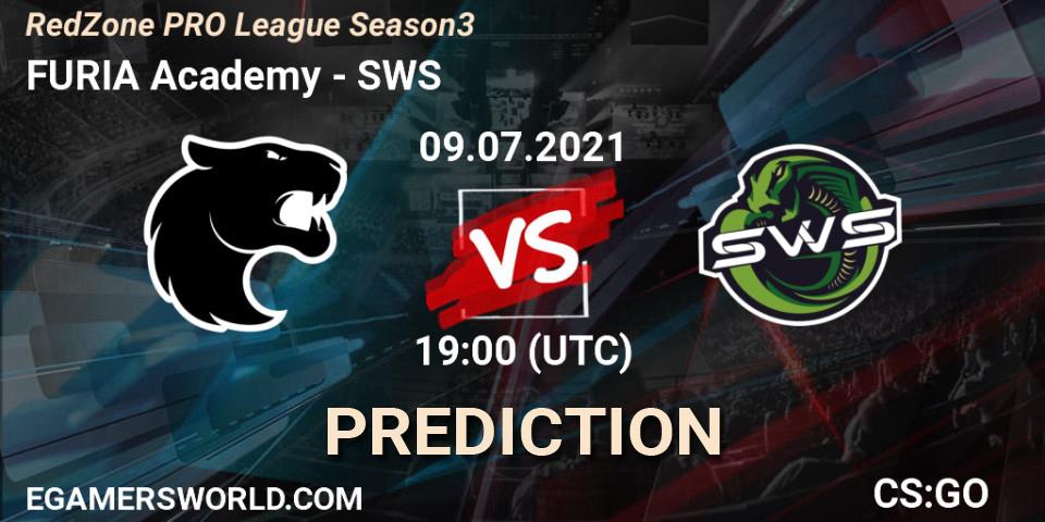 FURIA Academy - SWS: Maç tahminleri. 09.07.2021 at 19:00, Counter-Strike (CS2), RedZone PRO League Season 3