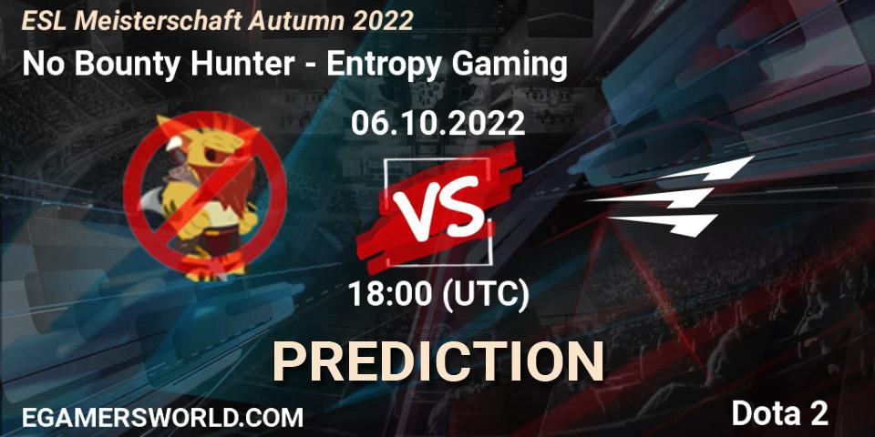 No Bounty Hunter - Entropy Gaming: Maç tahminleri. 06.10.2022 at 18:01, Dota 2, ESL Meisterschaft Autumn 2022