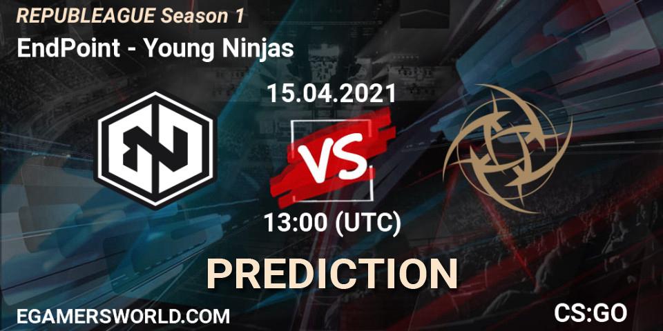 EndPoint - Young Ninjas: Maç tahminleri. 15.04.2021 at 13:25, Counter-Strike (CS2), REPUBLEAGUE Season 1